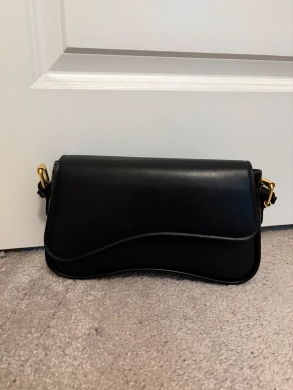 Black Leather Going Out Purse